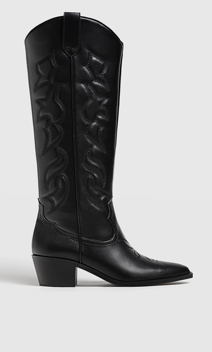 Cowboy knee-high boots