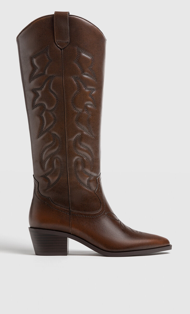 Cowboy knee-high boots