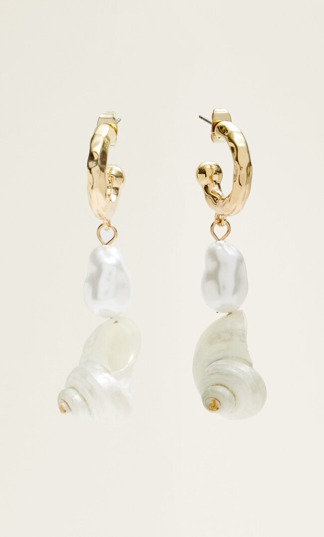 

Stradivarius Ohrringe Mit Schnecke Gelb M