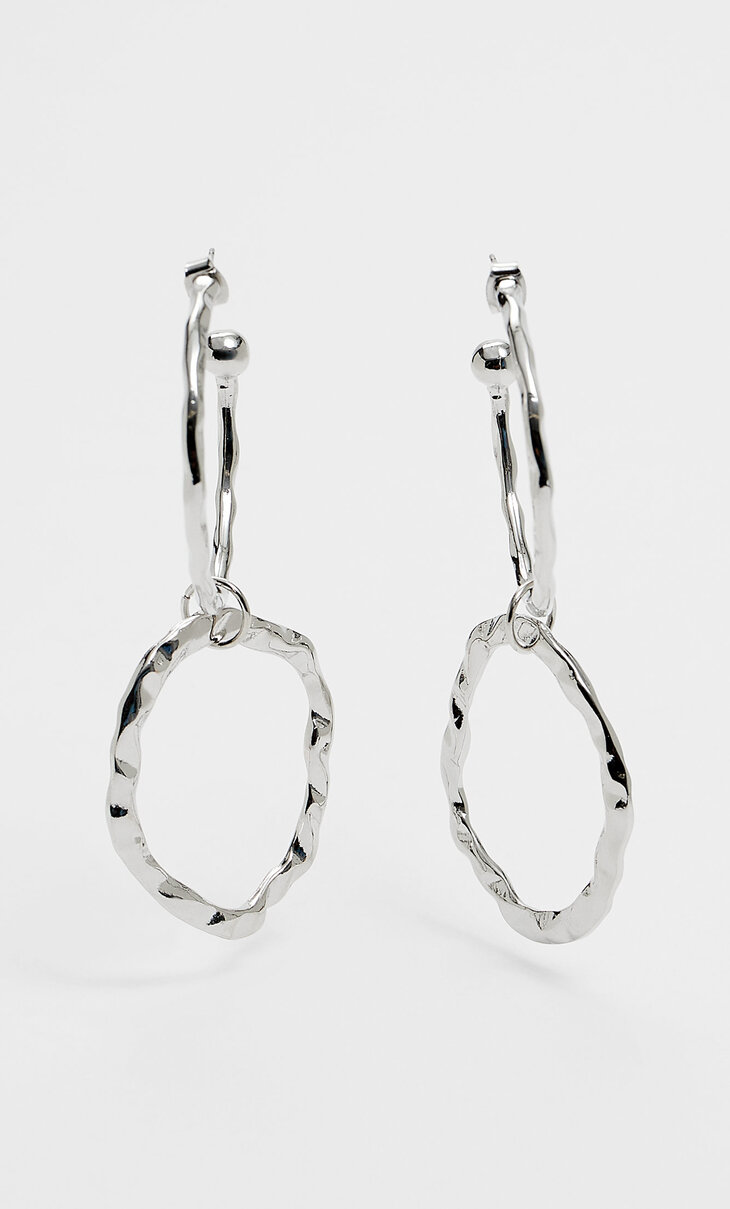 Round link earrings