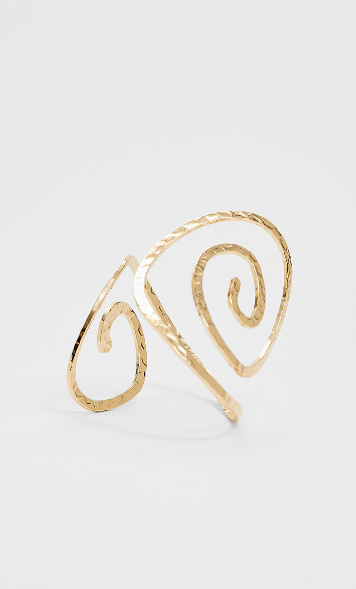 Bracelet rigide spirale