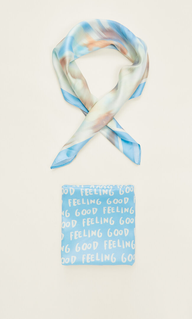 

Stradivarius Bandana-Doppelpack Mit Blumen- Und Tie-Dye-Muster Blau 103