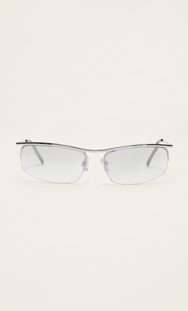 

Stradivarius Metallic-Brille Ohne Fassung Unten Transparent M