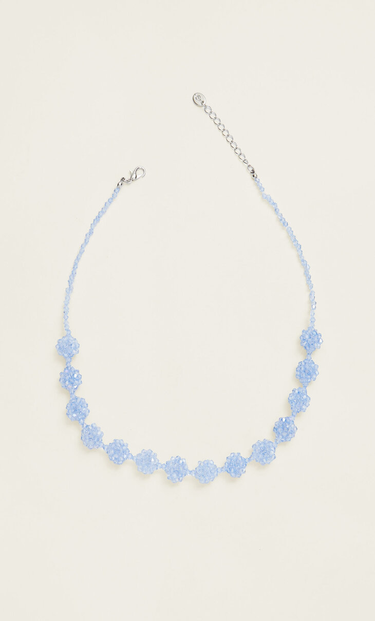 Beaded crystal necklace