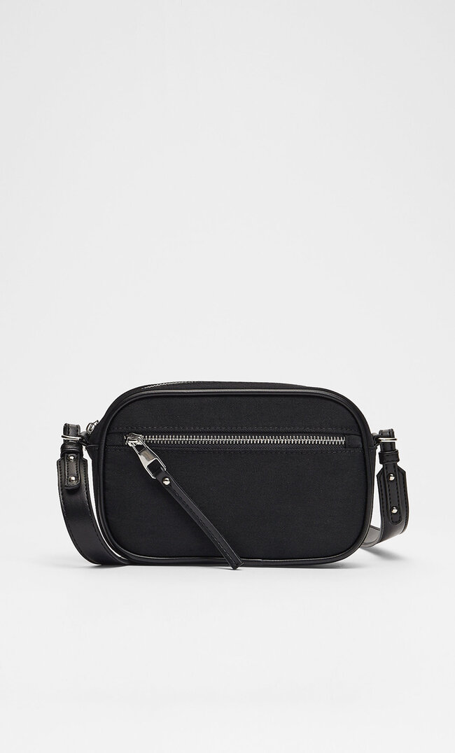 

Stradivarius Tasche Aus Twill Im Reporter-Stil Schwarz M