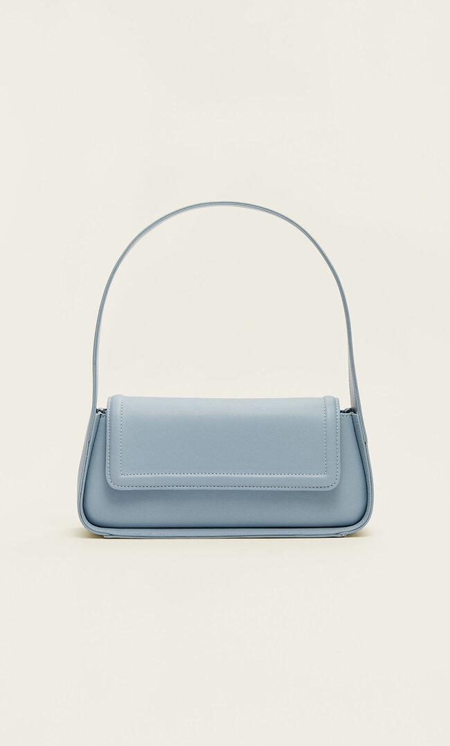 

Stradivarius Schultertasche Mit Überschlag In Geometrischem Design Himmelblau M