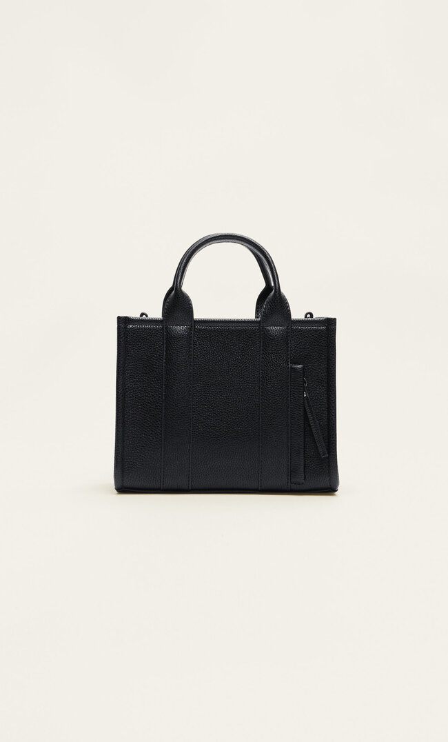 Stradivarius Mini Torebka Tote Ze Sztucznej Skóry Czarny M