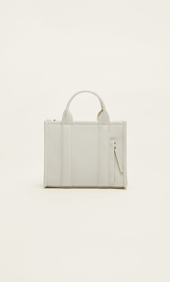 

Stradivarius Mini Torebka Tote Ze Sztucznej Skóry Ecru M