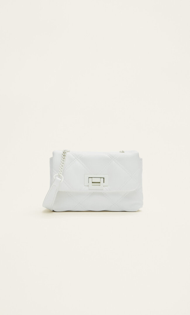 

Stradivarius Mini-Umhängetasche Weiß M
