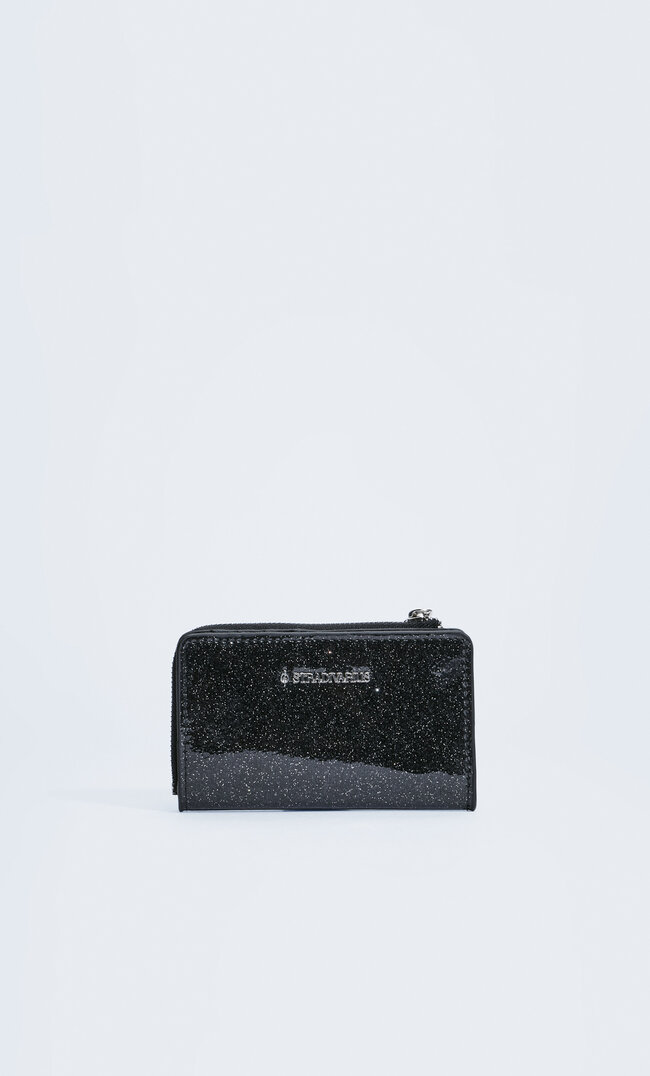 

Stradivarius Kartentasche Mit Glitzer Schwarz M