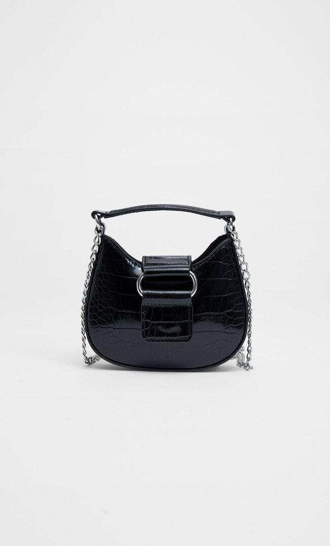 

Stradivarius Kleine Tasche In Mondform Schwarz M