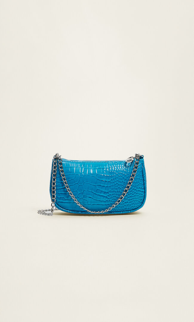 

Stradivarius Mini-Umhängetasche Türkis M