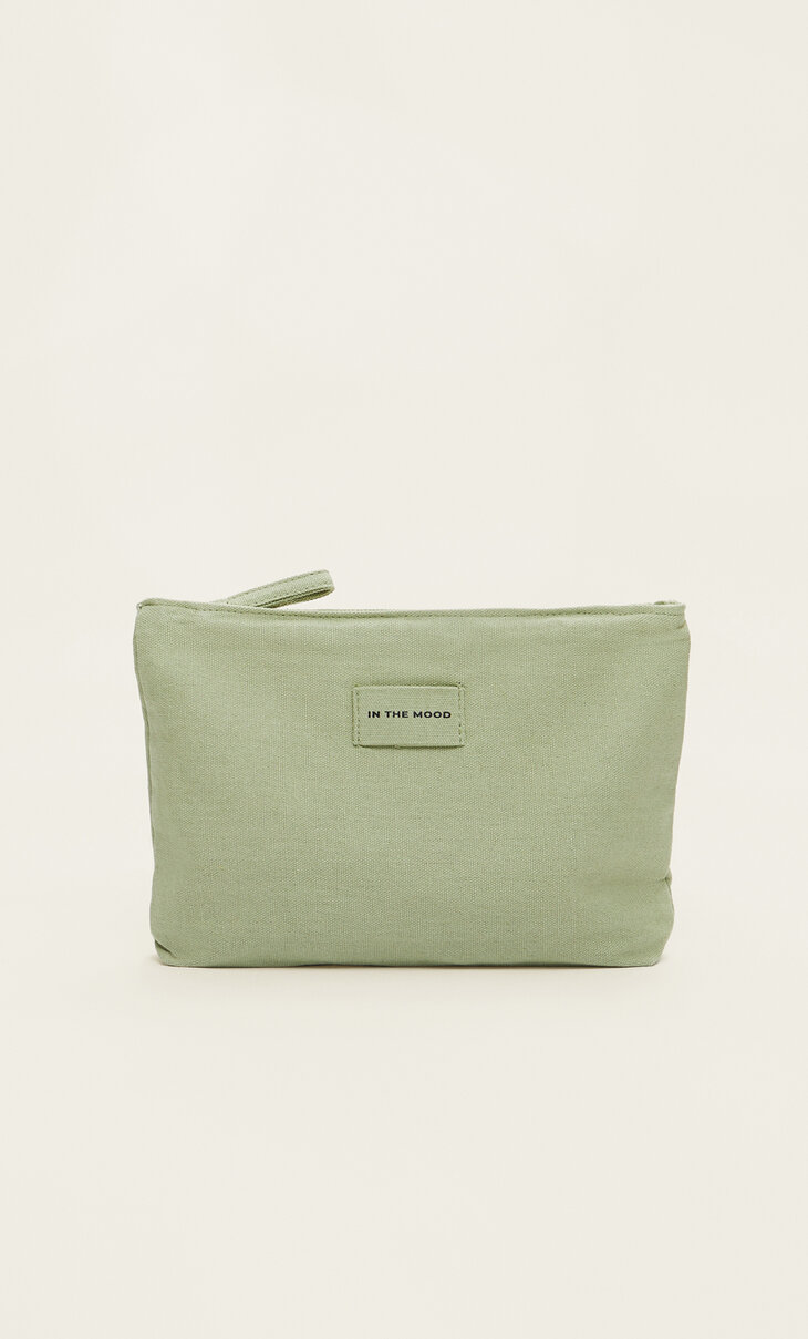 Canvas toiletry bag