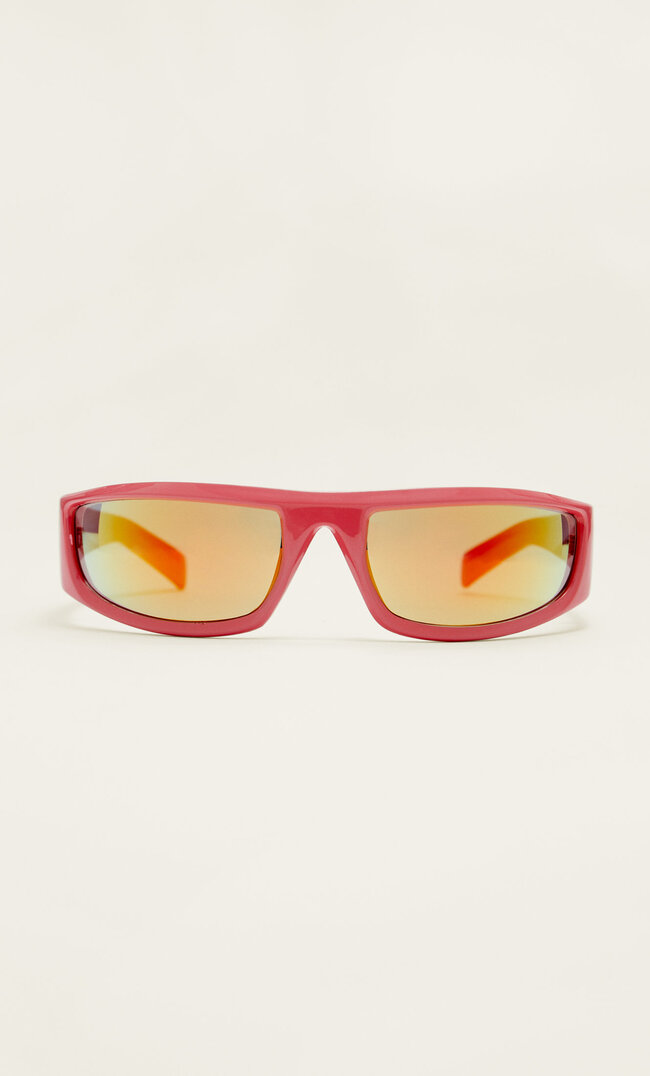 Stradivarius Sportliche Sonnenbrille Mit Kunststoffgestell Pastellrosa M