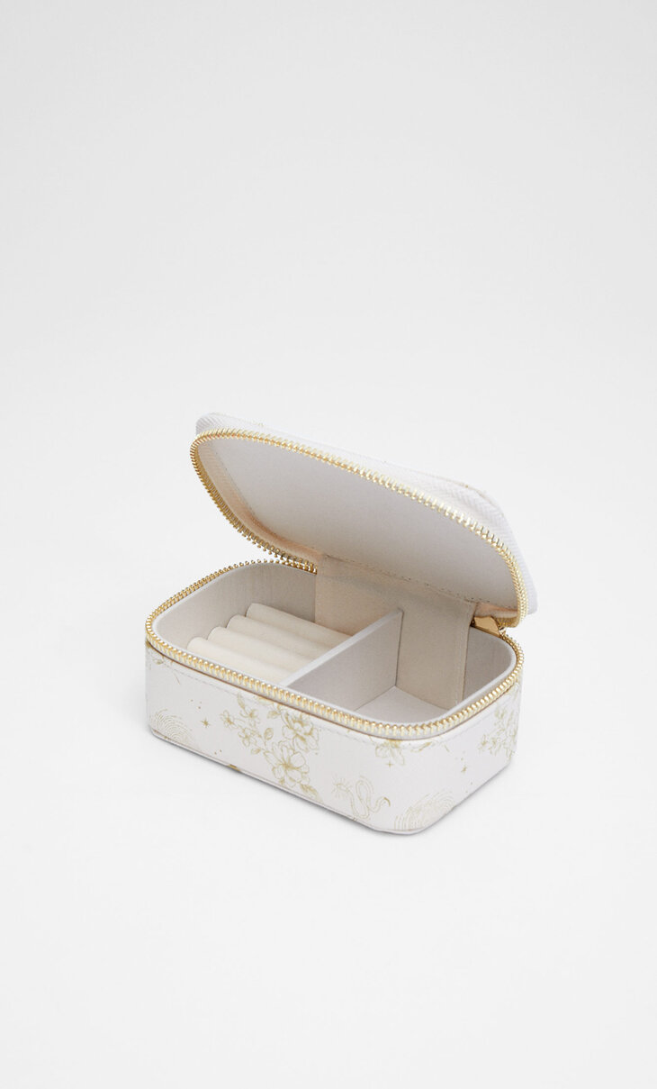 Mystical faux leather jewellery box