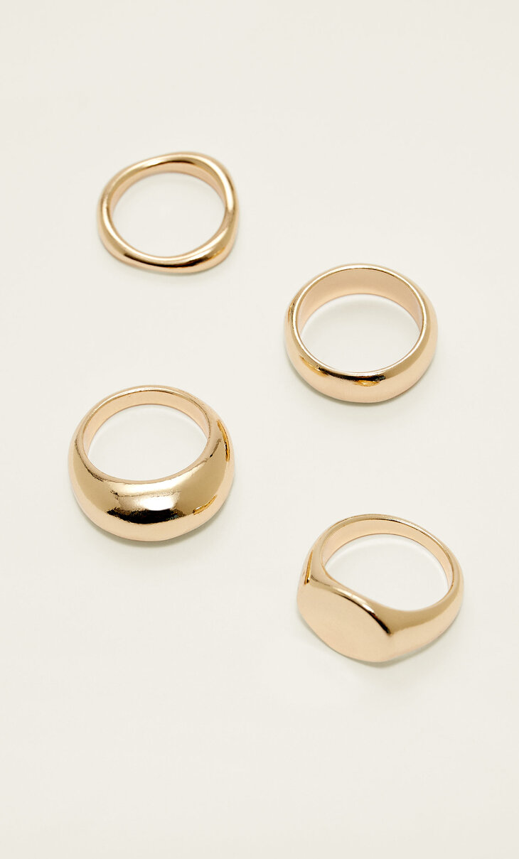 Set van 4 basic ringen