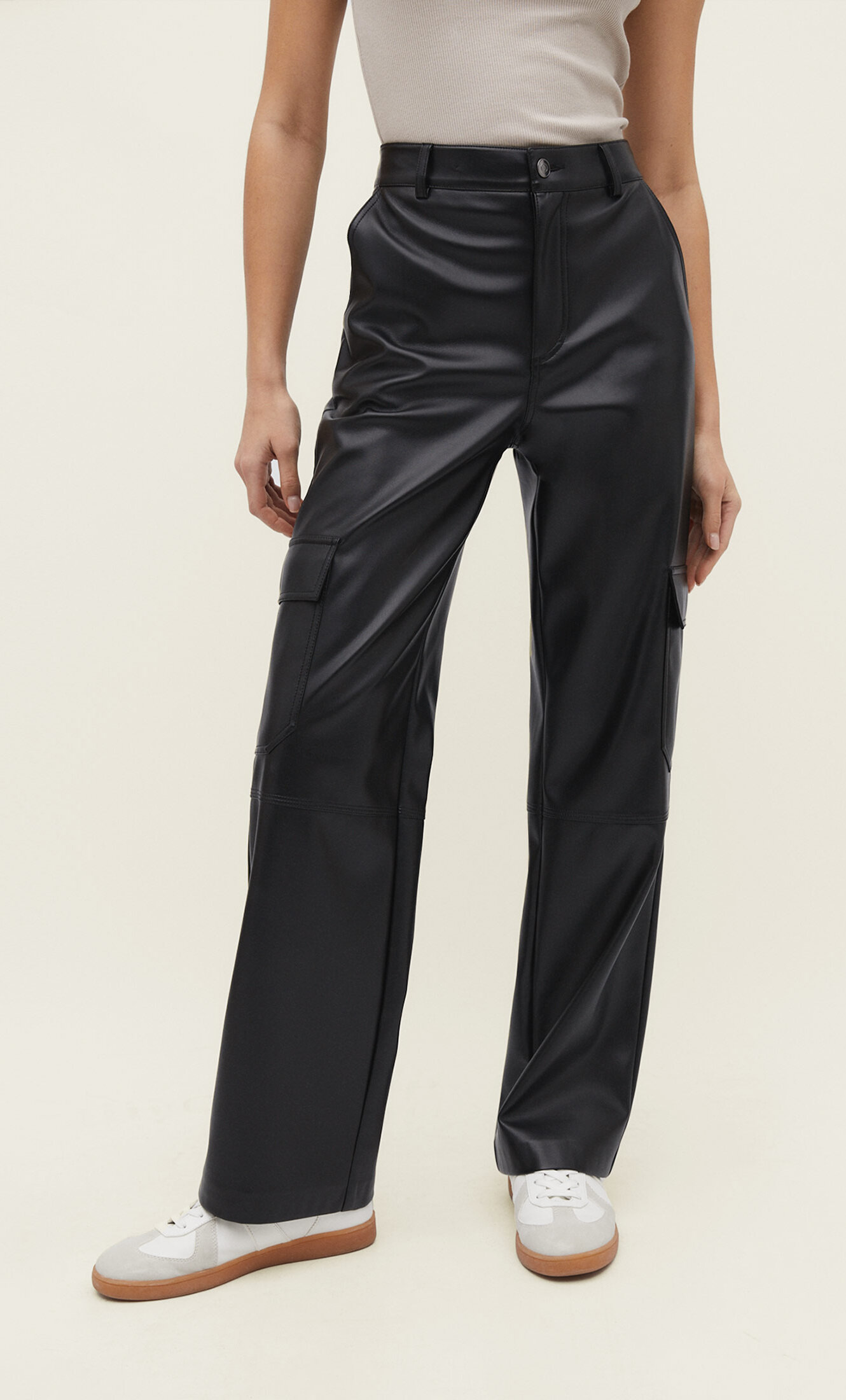 Leather Cargo Pants and Leather Pants Online Shop  Self Cntrd   selfcntrdin