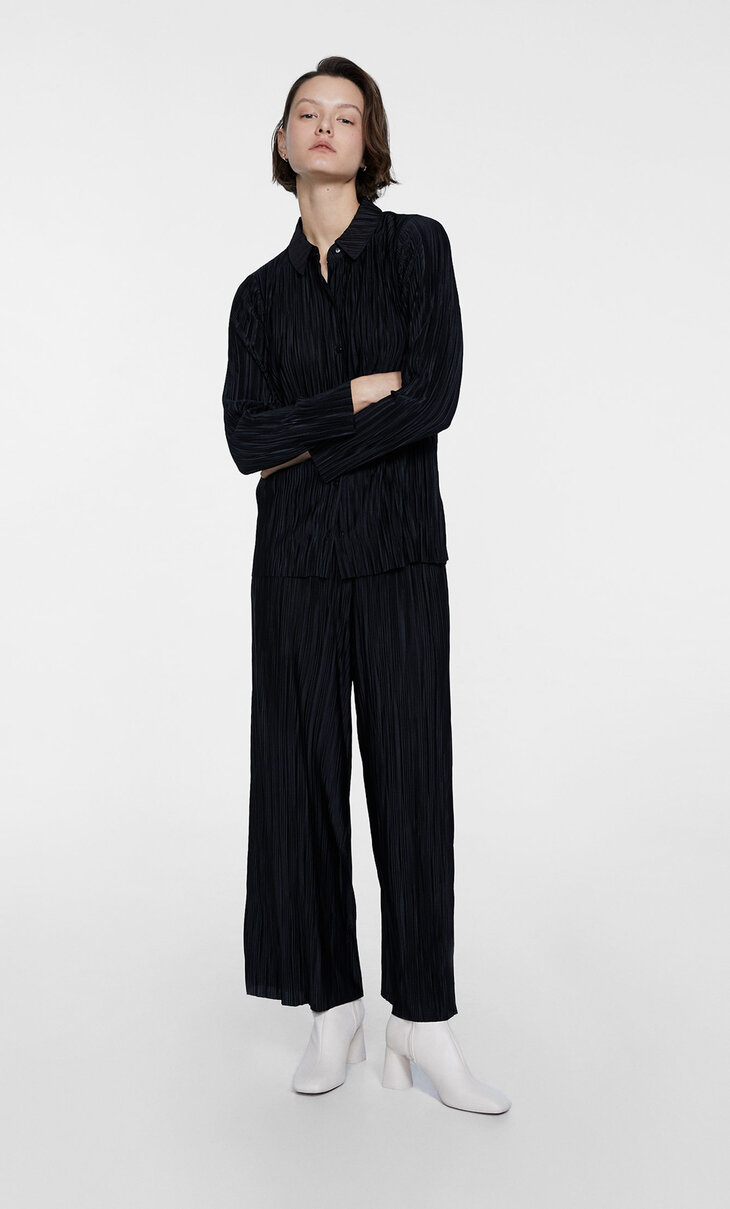Pleated culottes