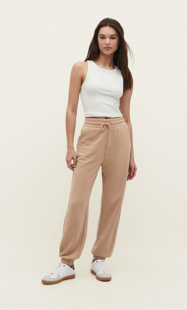 Stradivarius Spodnie jogger z dzianiny dresowej Szary XL