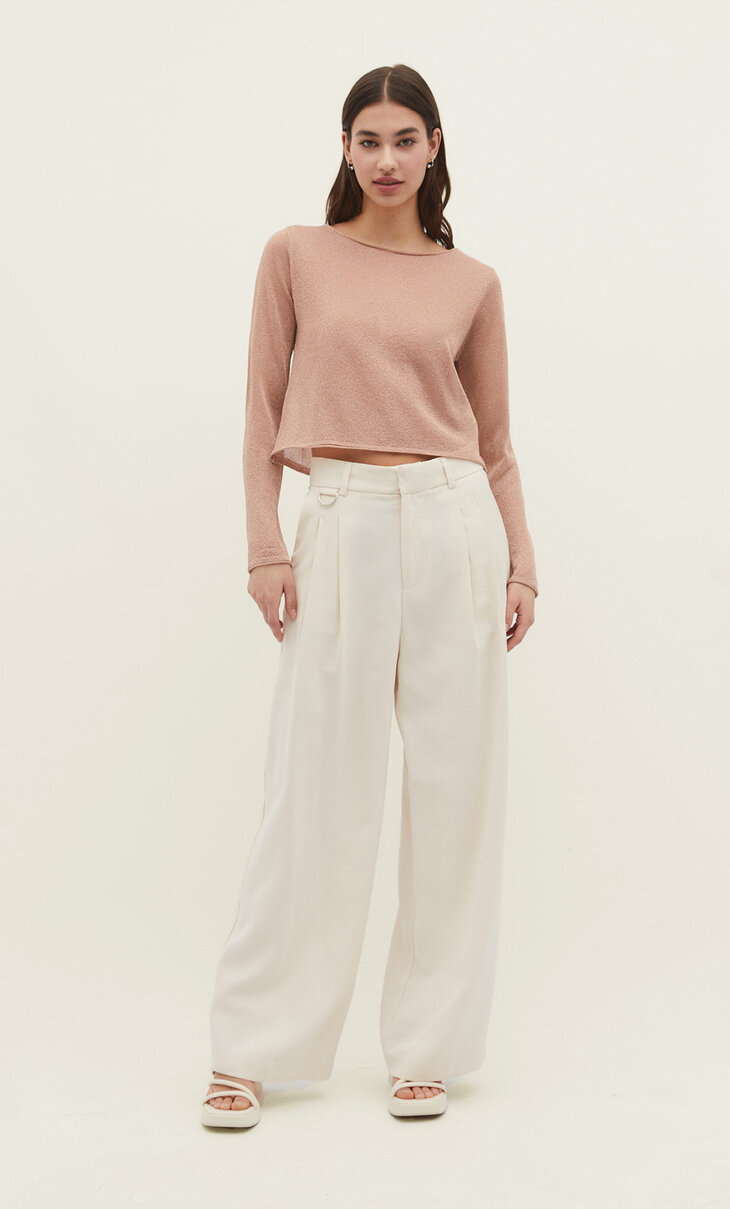 Smart trousers with pleats