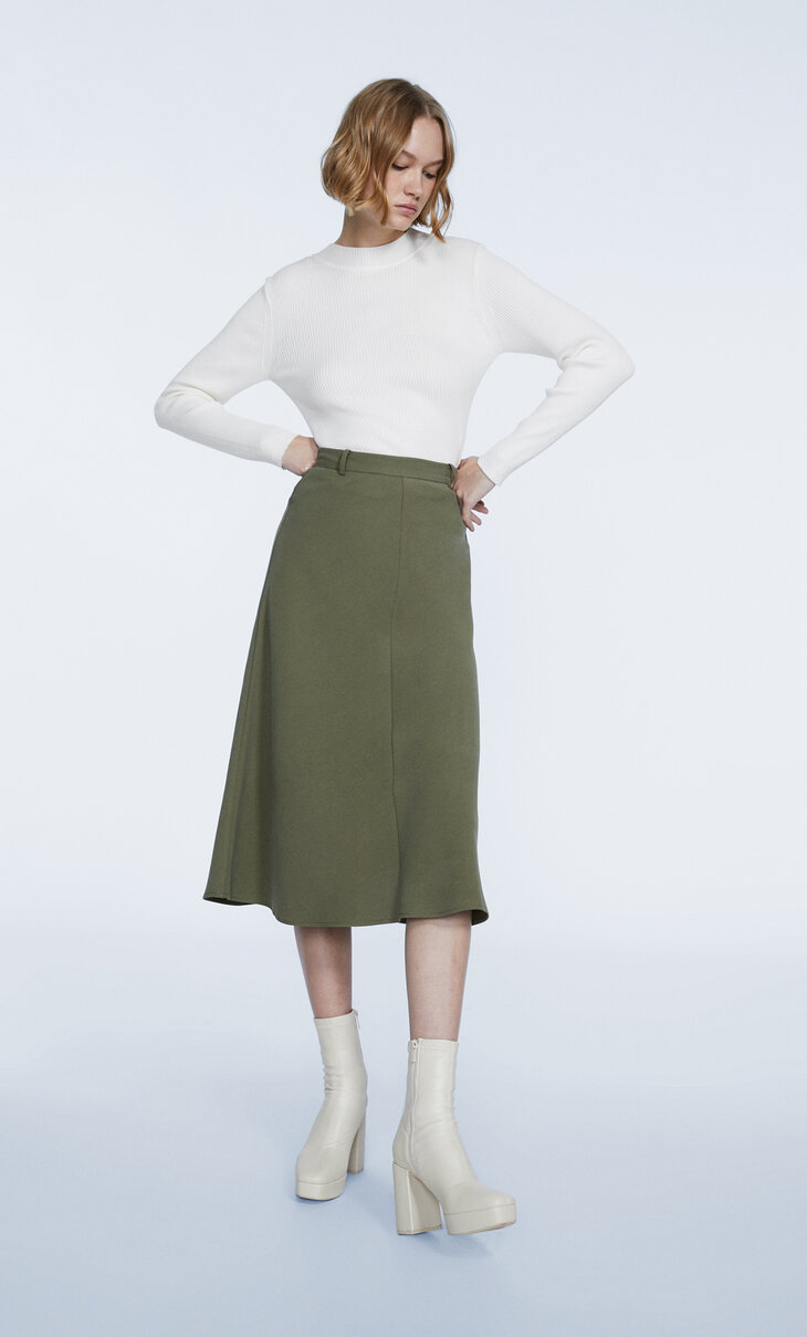 Smart midi skirt