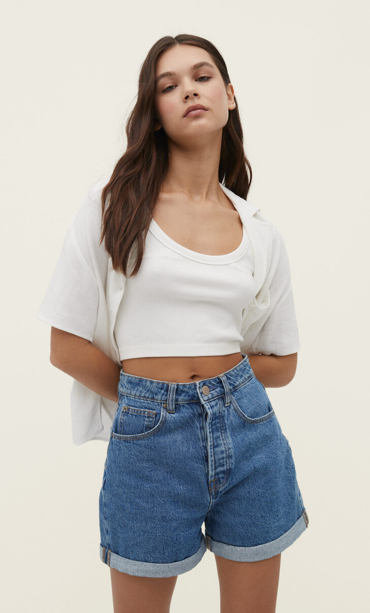 Short mom fit - Mode femme | Stradivarius France