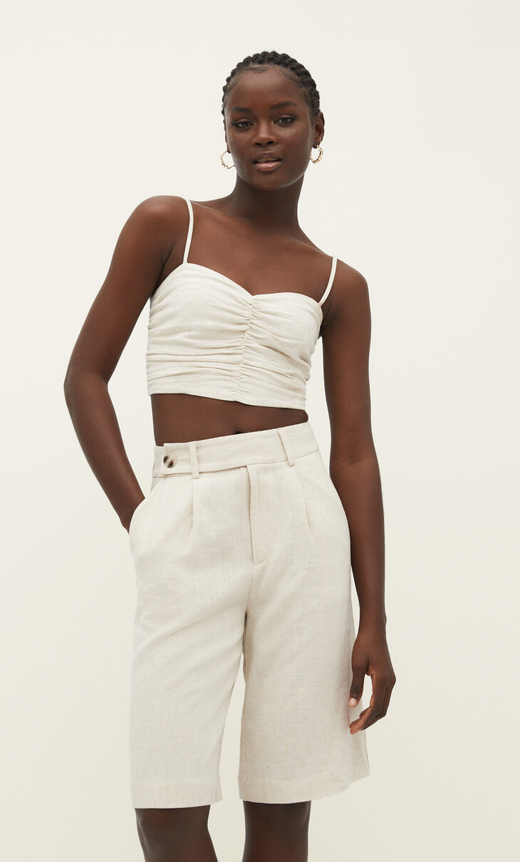 Rustic Bermuda shorts
