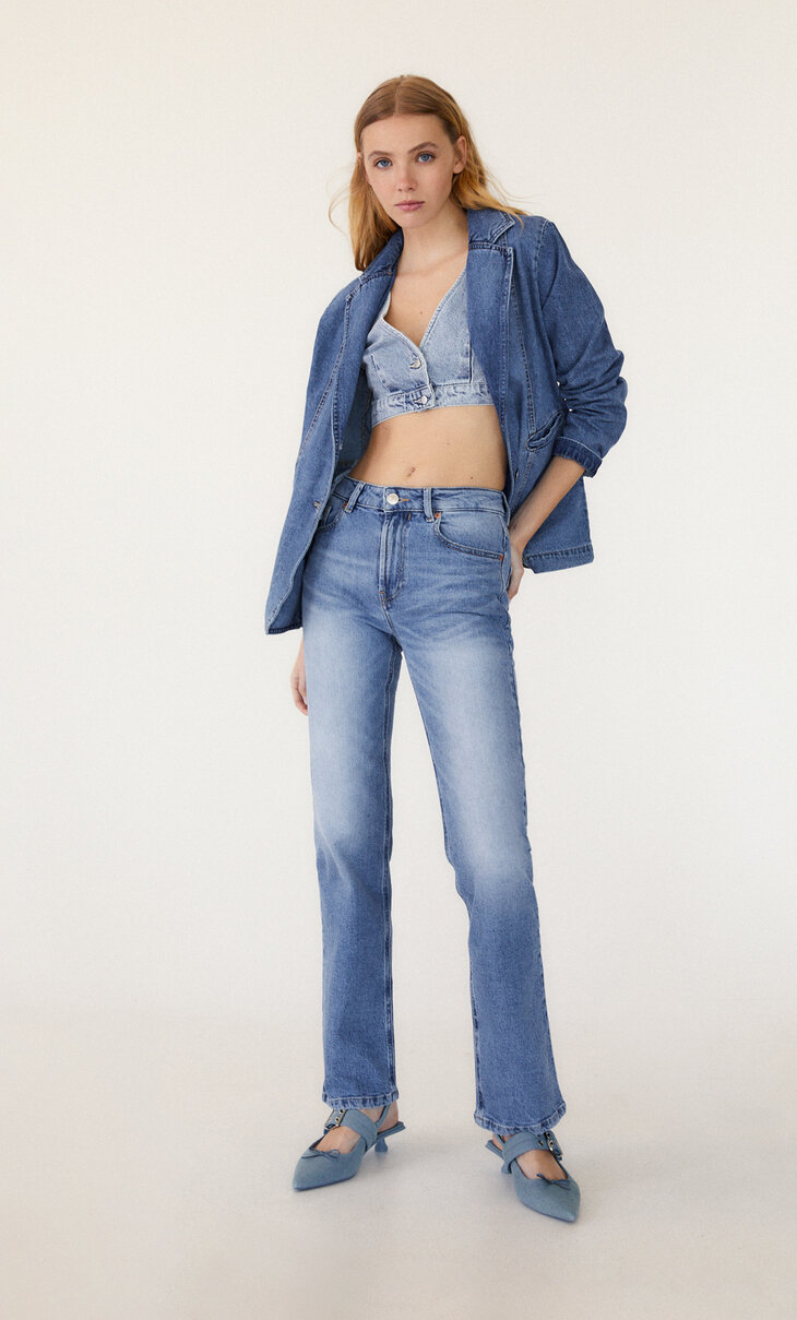 Recht model vintage jeans