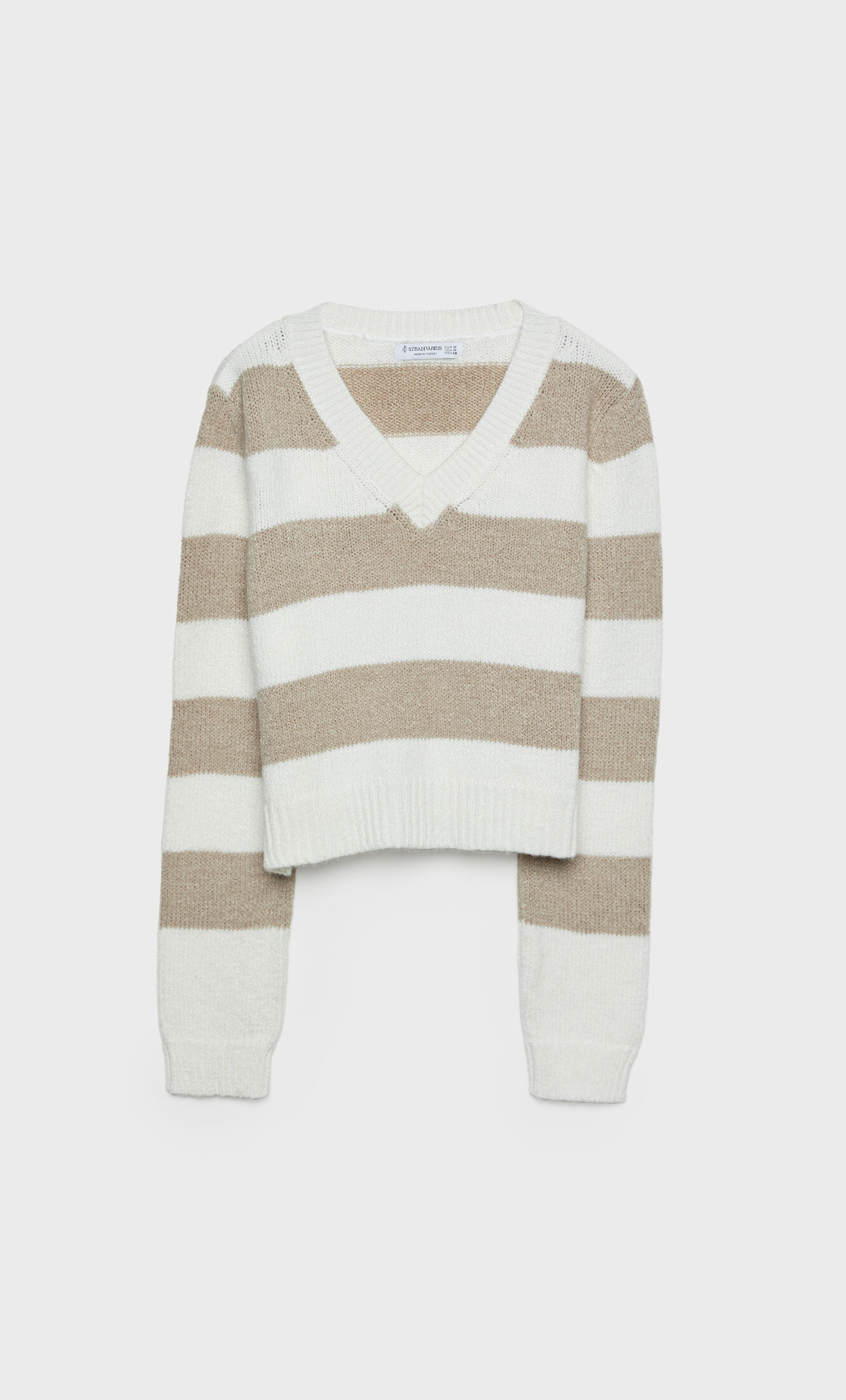 Felted striped sweater - Women's fashion | Stradivarius Germany