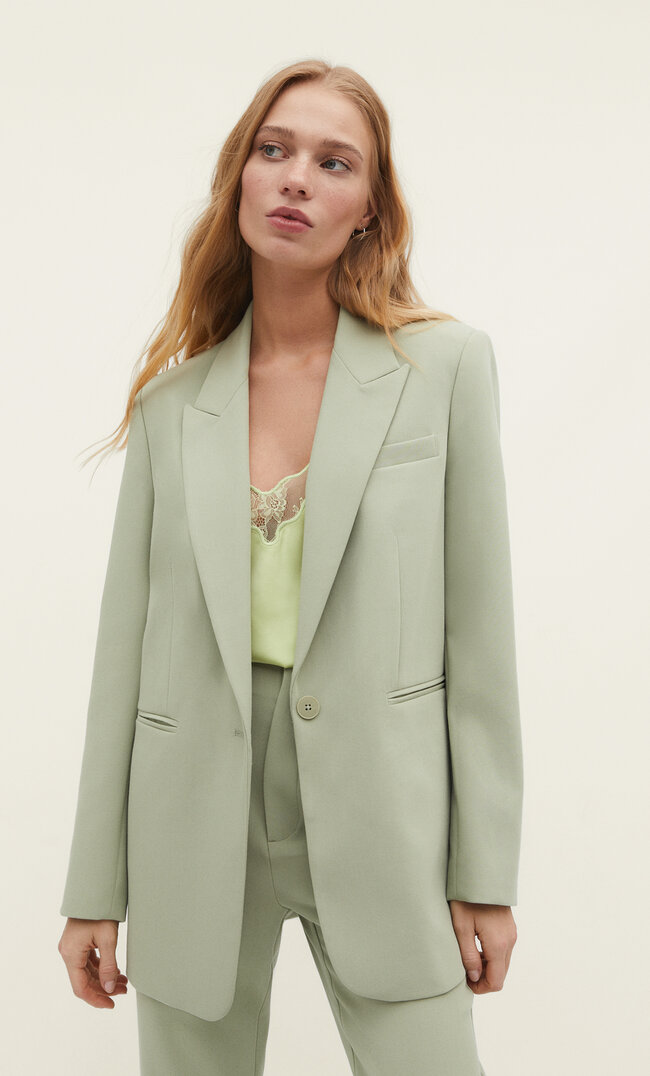 

Stradivarius Marynarka na guzik Khaki XS
