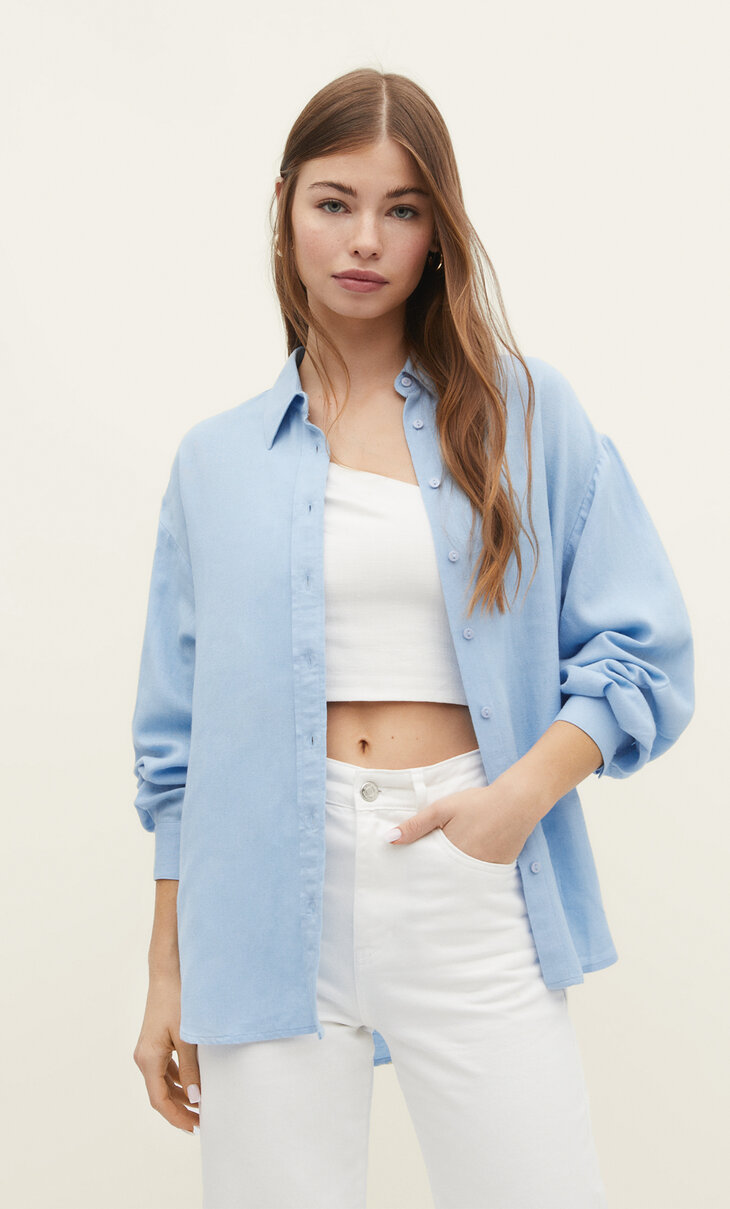 Camicia in misto lino