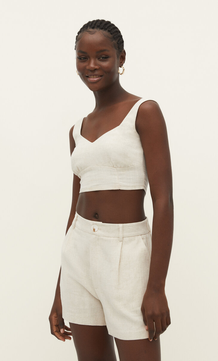 Rustic strappy top