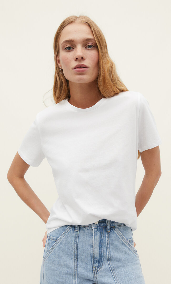 

Stradivarius Basic T-Shirt Weiß Xxl