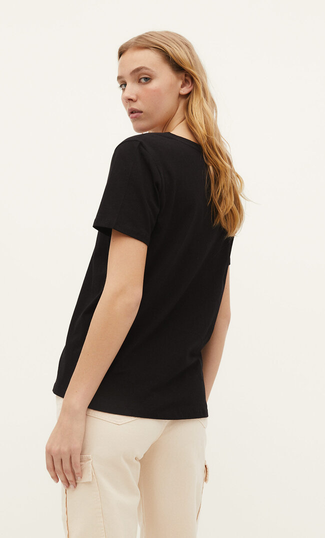 Camiseta Jersey Escote Pico Stradivarius V Neck Jerseys De Pico