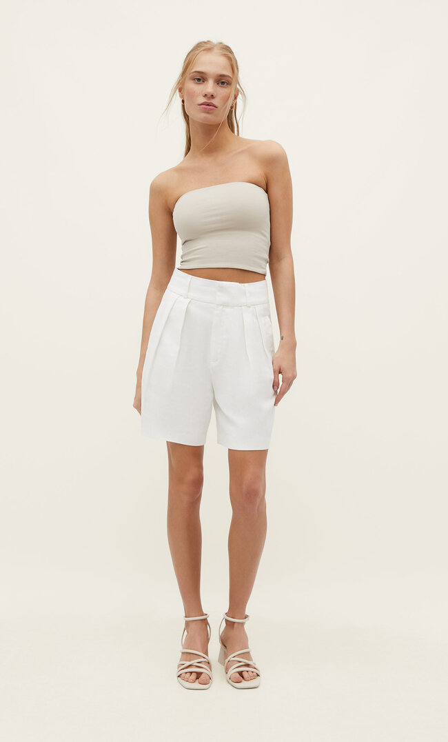 

Stradivarius Bandeau-Top Steingrau S