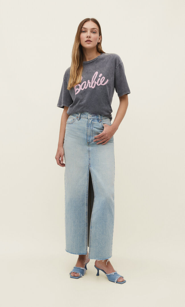 Stradivarius Shirt mit Barbie-Lizenz L