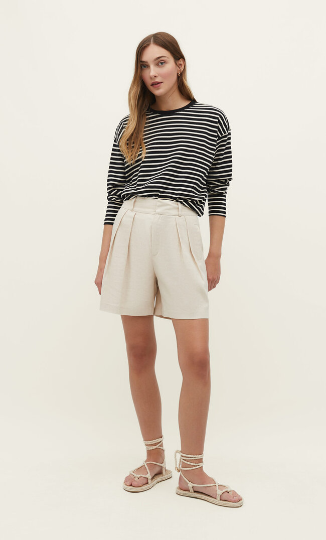 

Stradivarius Gestreiftes Shirt Schwarz S