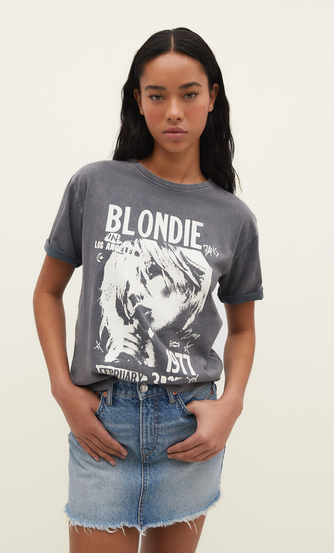 Camiseta licencia Blondie Stradivarius España