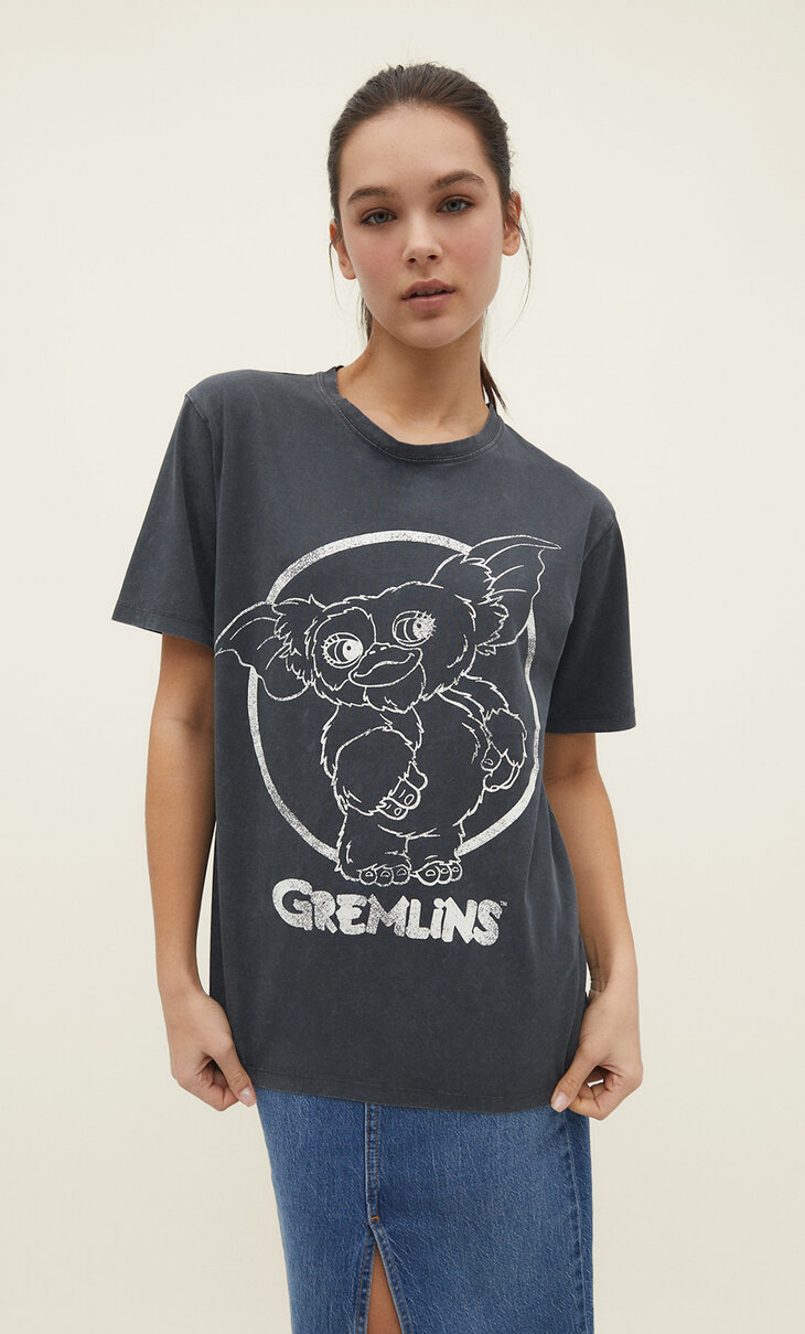 T-shirt met Gremlins-licentie