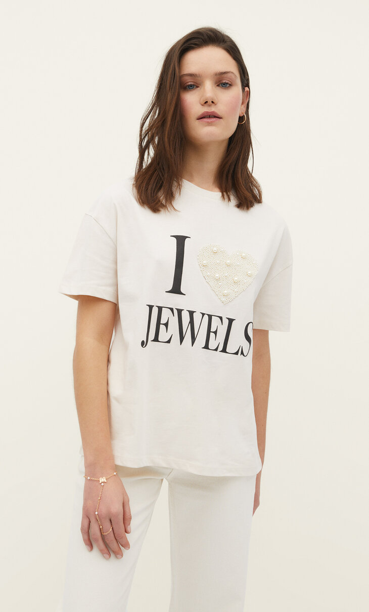 ‘I love jewels’ T-shirt