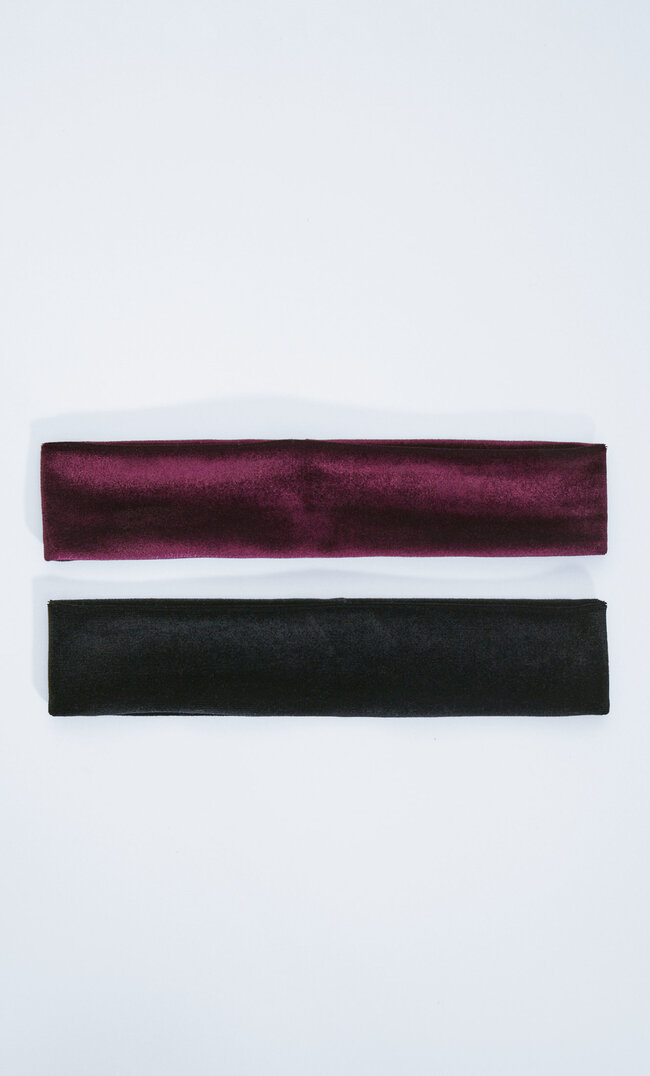 

Stradivarius 2er-Set Elastische Haarbänder Schwarz M