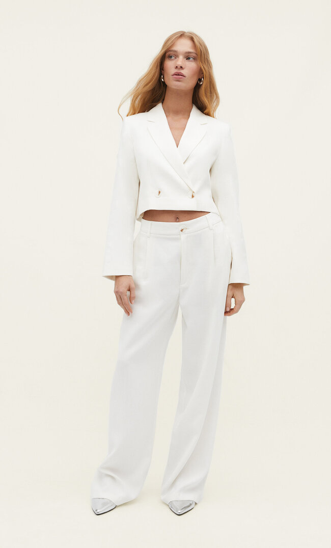 

Stradivarius Straight-Leg-Anzughose 34