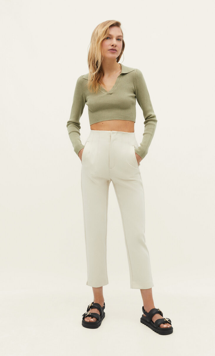 Pantalones de Vestir de Mujer - Colección 2023 | Stradivarius España Pantalones de Vestir de Mujer - Colección 2023 | Stradivarius España