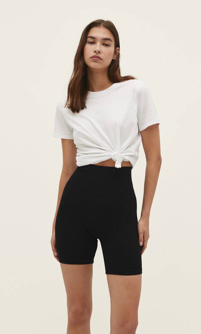 

Stradivarius Nahtlose Radlerhose Schwarz M