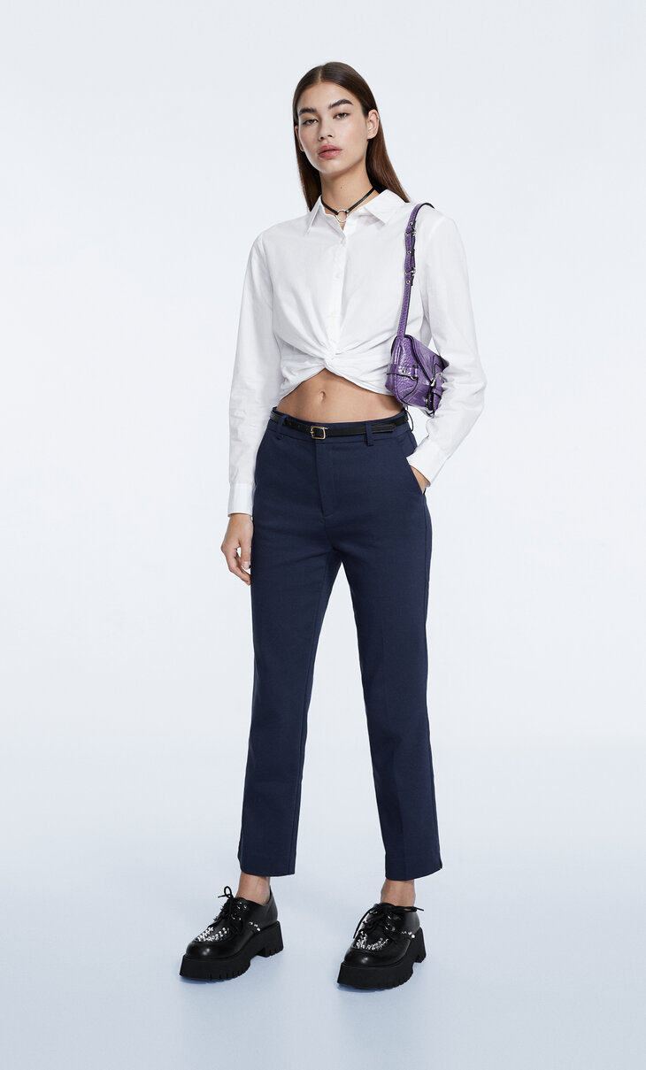 Pantalon habillé ceinture