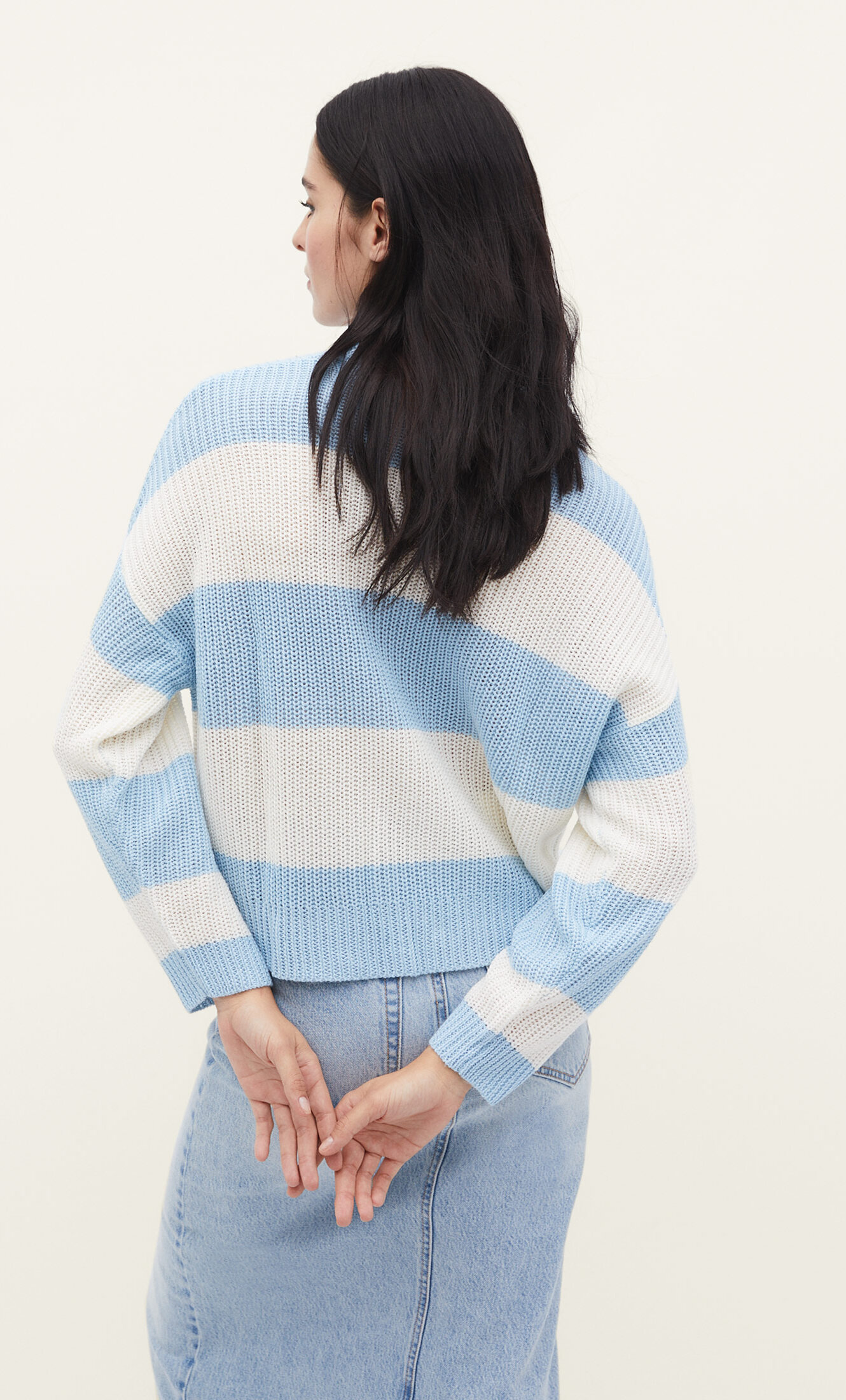 Basic striped sweater - Women's fashion | Stradivarius Germany