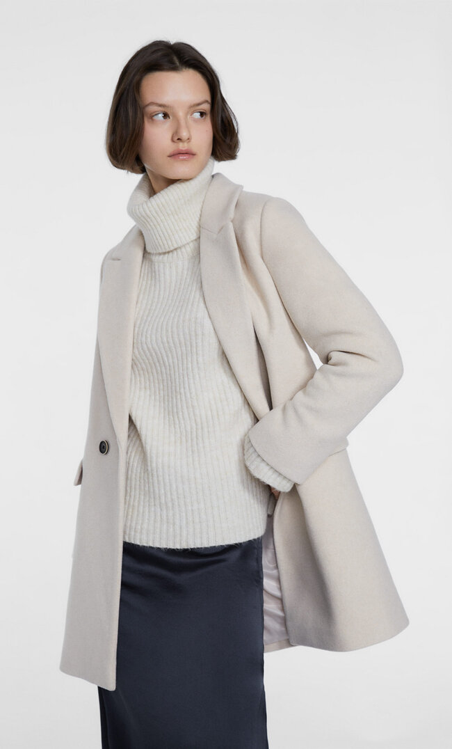 

Stradivarius Basic-Stoffmantel XS