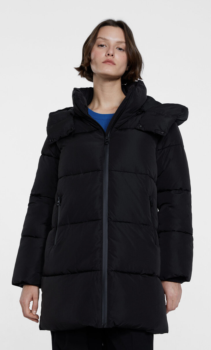 Casual fit puffer jas