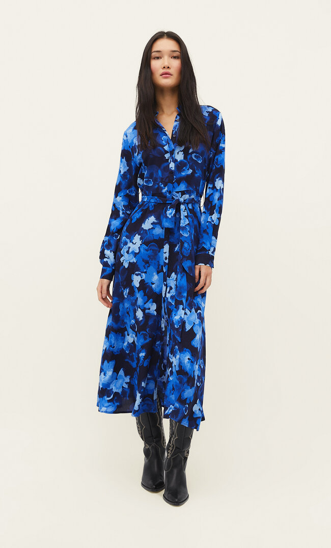 

Stradivarius Langes Hemdkleid Dunkelblau M