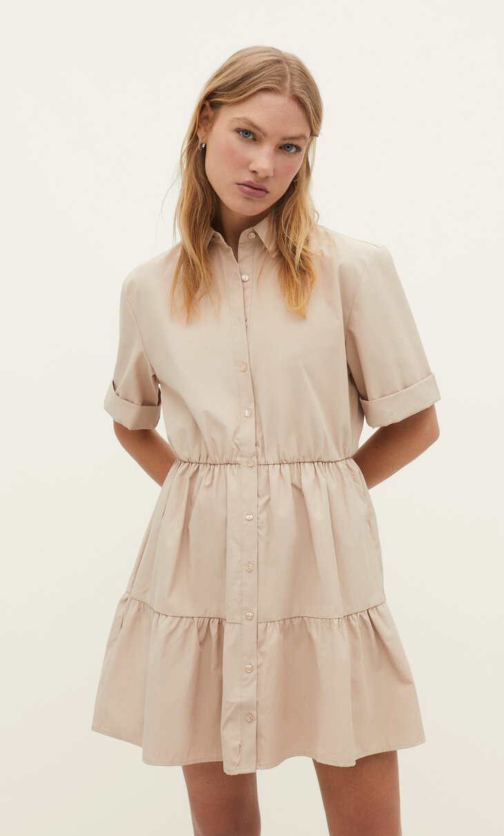 Vestido camisero corto